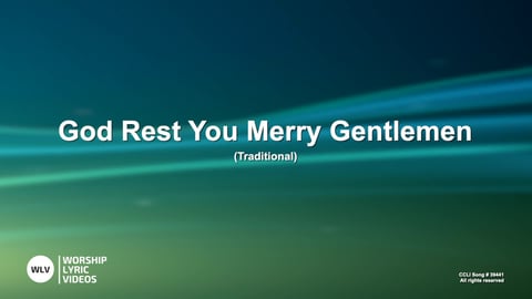 God Rest You Merry Gentlemen (Piano)
