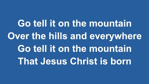Go Tell It On The Mountain (Piano)