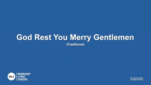 God Rest You Merry Gentlemen (Piano)