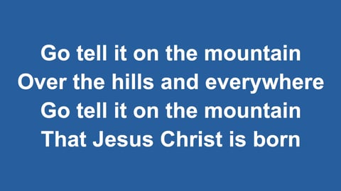 Go Tell It On The Mountain (Piano)
