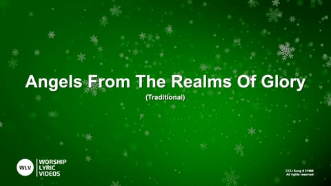 Angels From The Realms Of Glory (Piano)