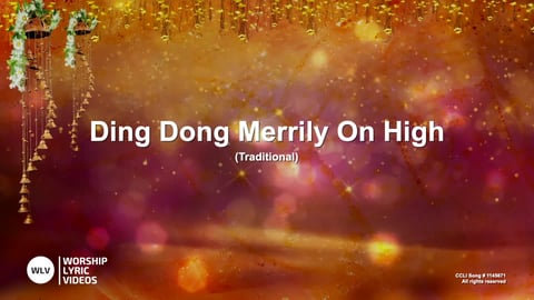 Ding Dong Merrily On High (Piano)