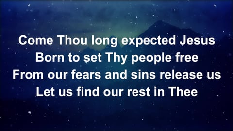 Come Thou Long Expected Jesus (Piano)