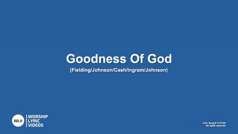 Goodness Of God (Acoustic)