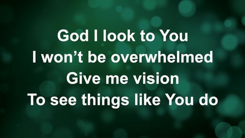 God I Look To You (Piano)