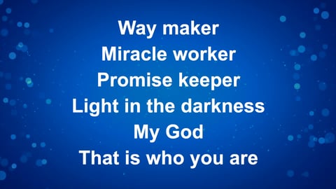 Way Maker (Piano)