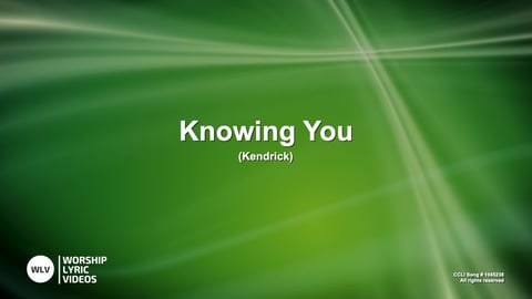 Knowing You (Piano)