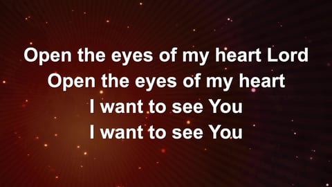 Open The Eyes Of My Heart (Piano)