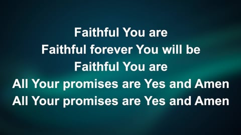 Yes And Amen (Piano)