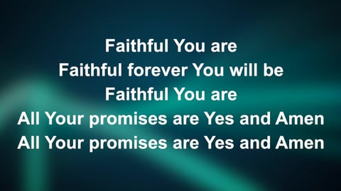 Yes And Amen (Piano)