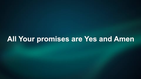 Yes And Amen (Piano)