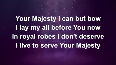 King Of Kings Majesty (Piano)