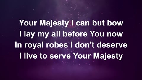King Of Kings Majesty (Piano)
