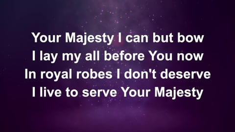 King Of Kings Majesty (Piano)