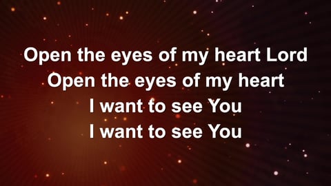 Open The Eyes Of My Heart (Piano)