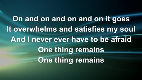 One Thing Remains (Piano)