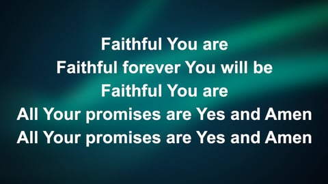 Yes And Amen (Piano)