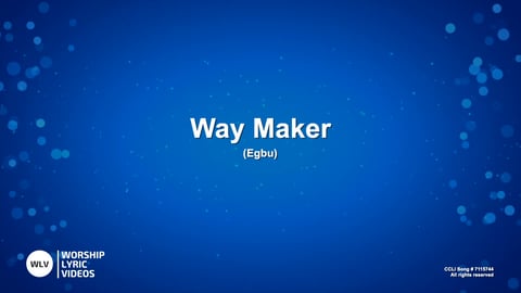 Way Maker (Piano)