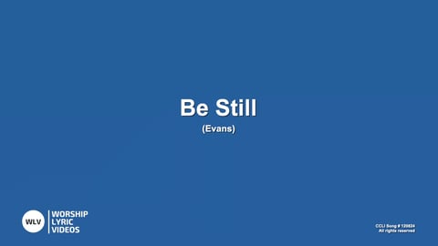 Be Still (Piano)