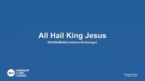 All Hail King Jesus (Piano)