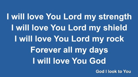 God I Look To You (Piano)