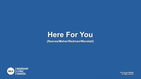 Here For You (Piano)
