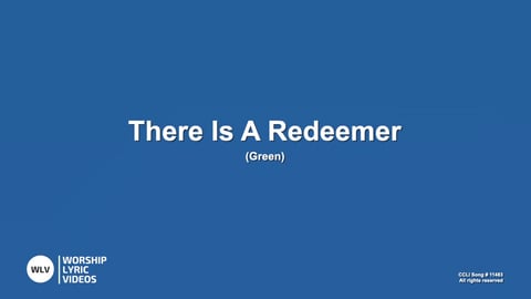 There Is A Redeemer (Piano)