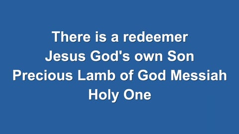 There Is A Redeemer (Piano)