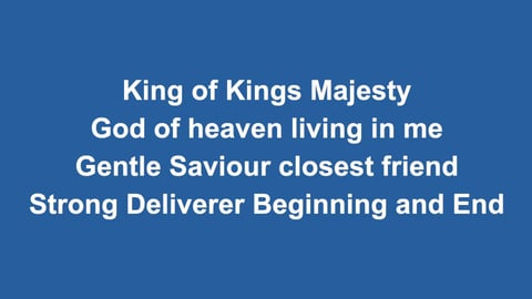 King Of Kings Majesty (Piano)
