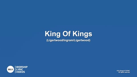 King Of Kings (Piano)