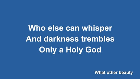 Only A Holy God (Piano)