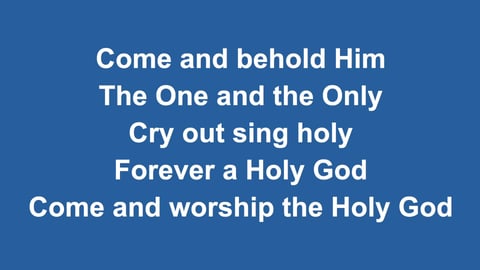 Only A Holy God (Piano)