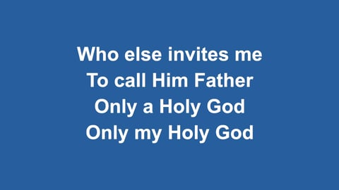 Only A Holy God (Piano)