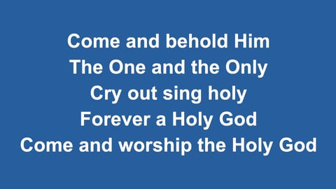Only A Holy God (Piano)