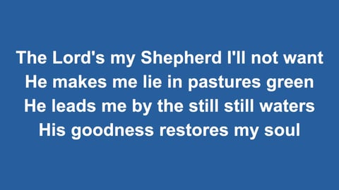 Psalm 23 (The Lord’s My Shepherd) (Piano)
