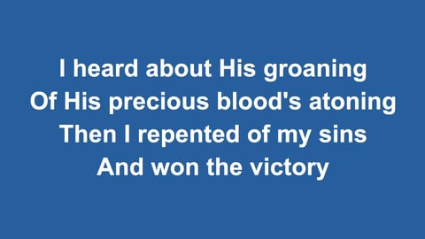 Victory In Jesus (Piano)