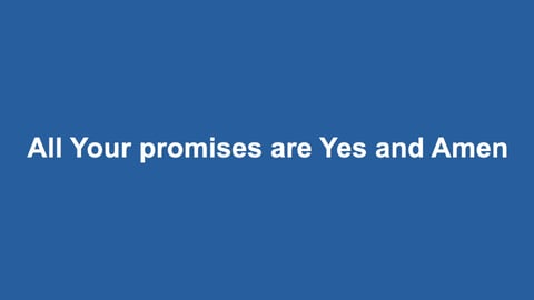 Yes And Amen (Piano)