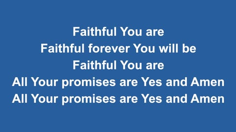 Yes And Amen (Piano)