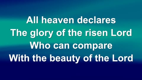 All Heaven Declares (Piano)