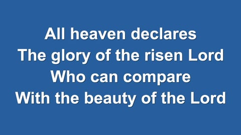 All Heaven Declares (Piano)