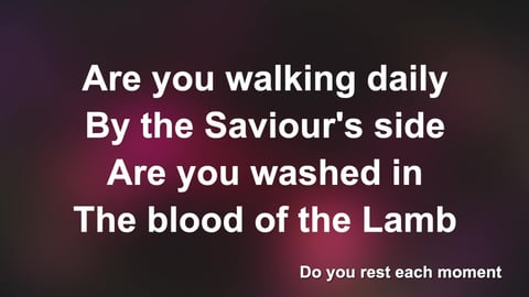 Are You Washed In The Blood (Acoustic)