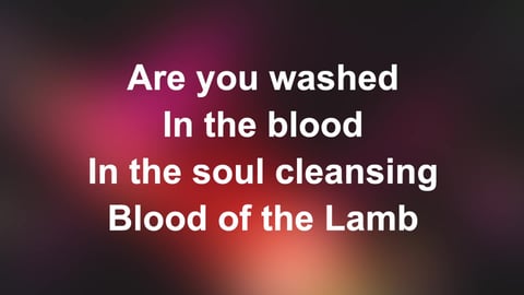 Are You Washed In The Blood (Acoustic)