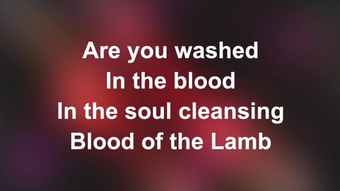 Are You Washed In The Blood (Acoustic)