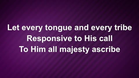 All Hail The Power Of Jesus Name