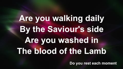 Are You Washed In The Blood