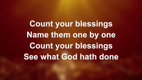 Count Your Blessings