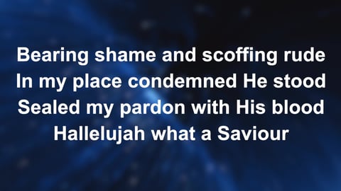 Hallelujah What A Saviour