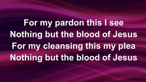 Nothing But The Blood