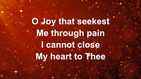 O Love That Will Not Let Me Go