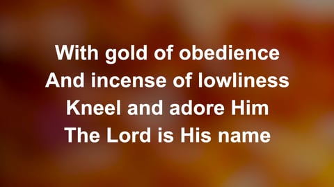 O Worship The Lord In The Beauty Of Holiness